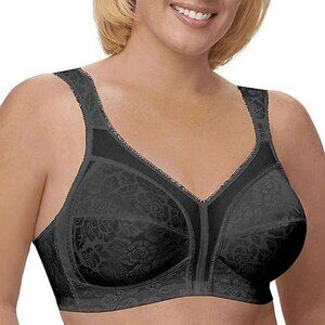 Underscore Black Cushion Strap Wireless Unlined Full Coverage Bra Size 40C